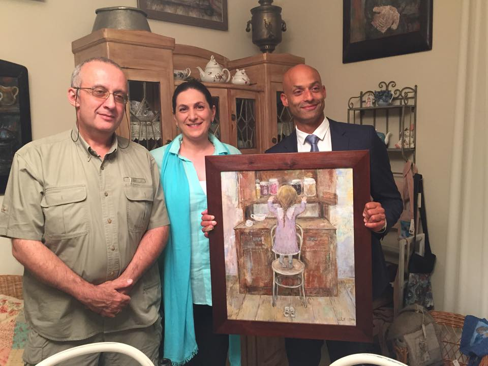 A bit of Georgia (hanging) in NATO - James Appathurai invited to Nino Chakvetadze's studio geotv.ge